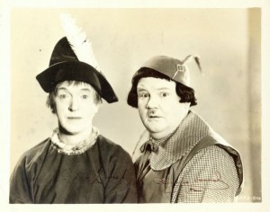 Laurel & Hardy in costume